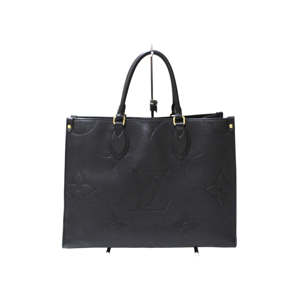 Louis Vuitton On the Leather Empreinte Bag Noir Go Black Shoulder Handbag